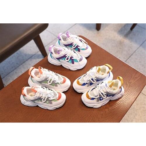 Sports Sneakers Boys And Girls Running Shoes Childrens Zapatos niña Breathable Soft Bottom Mixed Color Comfortable Style