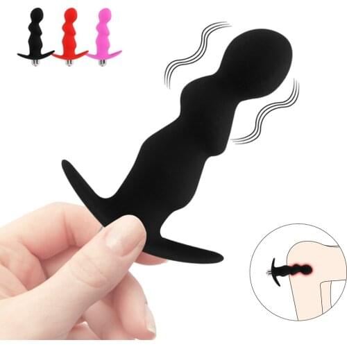 EXVOID Prostate Massager Adult Sex Toys for Women Men Gay Anal Beads Silicone Butt Plug for Beginner Dildo Anal Plug Vibrator