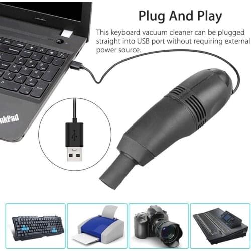 Mini USB Keyboard Cleaner Computer Vacuum PC Laptop Brush Dust Cleaning Kit For Laptop Desktop Computers Keyboards