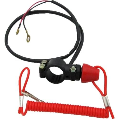 Motorcycle Single Support Flameout Switch Horizon for ATV Beach Bike Outboard Emergency Stop Flameout Switch