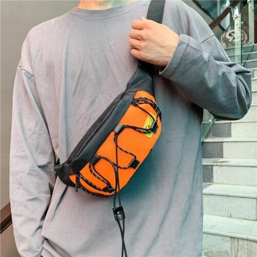 New Chest bag Nylon Waist Bag Women Belt Bag Men Fashion Colorful Bag Travel Purse Phone Pouch Pocket Hip Sling Bag Unisex