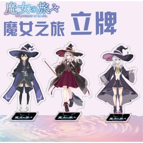 Anime Acrylic Stand Figure Toy Wandering Witch: The Journey of Elaina PVC Desktop Standing Decoration Model Toys Gifts