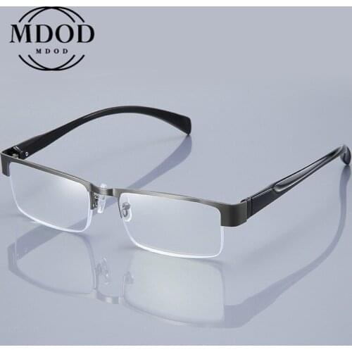 2020 Cool New Anti-blue Light Reading Glasses Men Half-frame Resin Computer Glasses Mens Business Reading Glasses +1.0 To +4.0