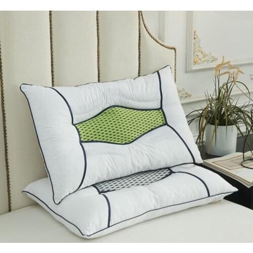 Orthopedic Massage Pillows New Cotton Breathable Herbal Cassia Neck Pillow for Neck Pain Cervical Pillow for Sleeping Bed 1 Pc