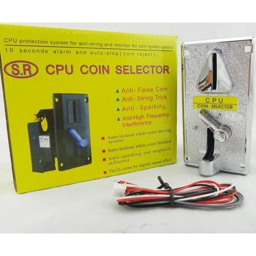 SR Zinc alloy panel Advanced Front Entry CPU Coin Selector coin Acceptor for Vending machines Arcade machines