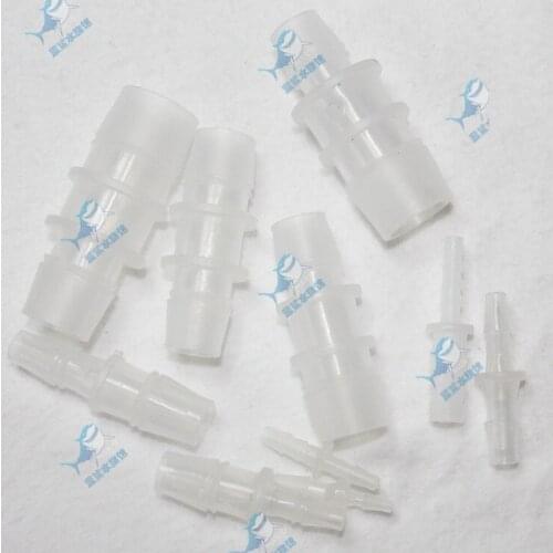 10pcs 20mm TO 8mm 10mm 12mm Plastic Barbed Connector, reducer, Straight Tube Joiner, Hose Pipe Fitting, for Medical, Aquariums