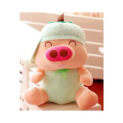 Fruit cantaloupe design 18cm hami melon Mcdull pig plush toy Christmas gift h588