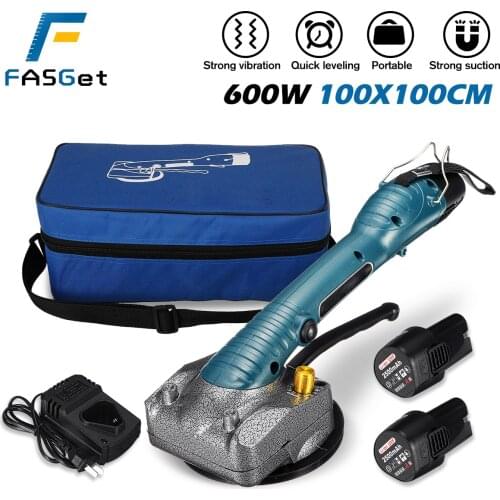 Portable Tile Vibrator For 100x100cm tiles Floor Plaster Machine Tile Laying with Battery Automatic Floor Vibrator Leveling Tool