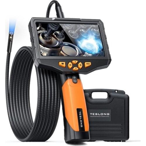 5Inch IPS Screen 5.5mm 2MP 1080P Dual Lens Industrial Endoscope CMOS Borescope Inspection Otoscope Camera Digital Microscope