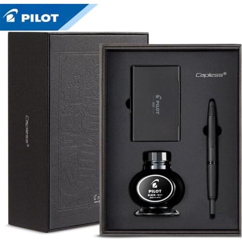 Pilot Capless Press Pen Black Samurai Retractable 18K Gold Tip FC-1800R Metal Pen Push Correction Word Gift