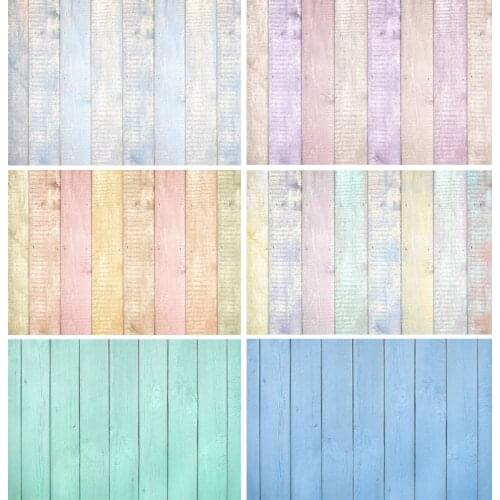 SHENGYONGBAO Art Fabric Photography Backdrops Colorful Wood planks Theme Photo Studio Background 19913KL-71