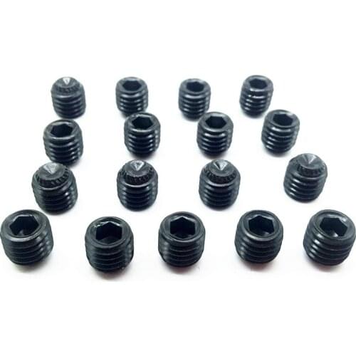10pcs 12.9 fine tooth knurled hex headless screw / fine button machine meter M6-0.75 M8-1.0 M10-1.0 M12-1.5