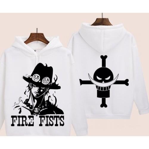 One Piece Hoodie Japanese Anime Hoodies Men/Women The Pirate King Luffy Hooded Sweatshirt Winter Autumn Fleece Pullover Youth