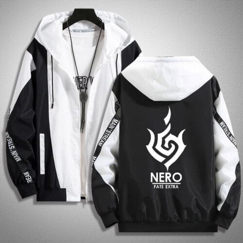 Anime fate zero Nero Hoodie Clothing fgo Saber Cosplay women Men Coat Jacket Sweatshirts