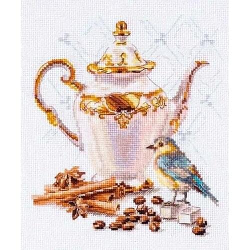 Manufacturer Embroidery Coffee Connoisseur Bird Funny Mom Cross Stitch with 100% Cotton Flosses & Free Shipping for Home Decor