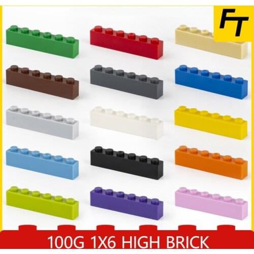 100g Small Particle High Brick 1x6 DIY 3009 Building Blocks Compatible with Creative Gift MOC Blocks Castle Toys