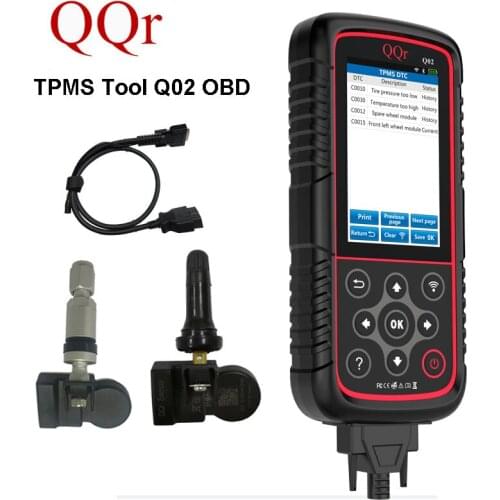 2020 Newly QQr Q02 TPMS Tool with OBDII Adapters Tire Pressure Monitoring System
