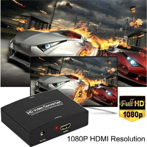 50set/lot VGA+R/L VGA to HDMI Converter With Audio VGA2HDMI 1080P HD Audio AV Adapter Connector For Projector PC Laptop to HDTV