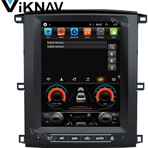 12.1" 2din android For-TOYOTA LAND CRUISER LC100 2002-2007 car stereo radio multimedia player auto radio head unit tesla style