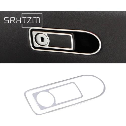 Car Styling For Mercedes Benz C Class W205 GLC Interior Toolbox Handle Stickers Decoration Trims Frame Cover Sequins Accessories