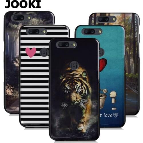 JOOKI Patterned cover for one plus 5 plus Soft Slim Silicone Case Cover For one plus 5 t 5t Phone Rubber TPU Back Full Cover