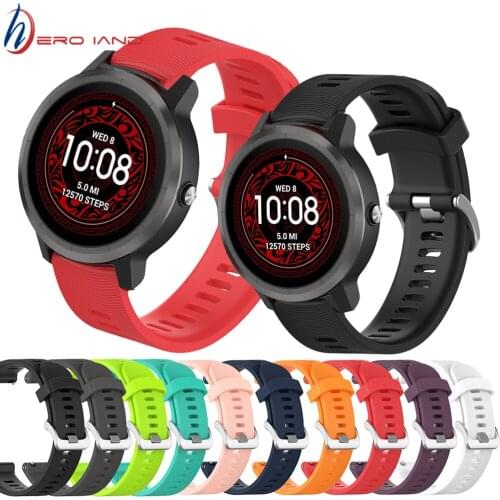 Colorful Soft Silicone Replacement Strap for Garmin vivoactive 3 /Venu Smart Wristband for Garmin Forerunner 245/645 MUSIC