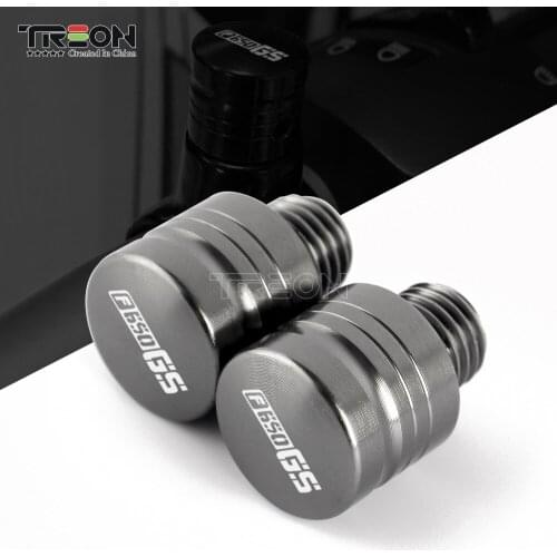 For BMW F650GS F 650GS 2001-2012 Motorcycle CNC Aluminum M10*1.5 Left-Hand / Right-Hand Thread Mirror Hole Plugs Cap LOGO F650GS