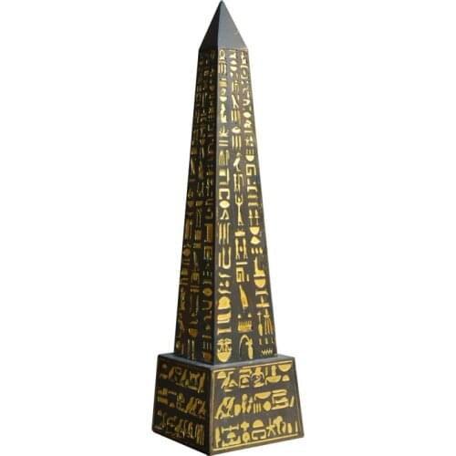 Egyptian Town House Monument Handicraft Home Decoration World Architecture Ancient Egypt Obelisk Decoration Figurine R970
