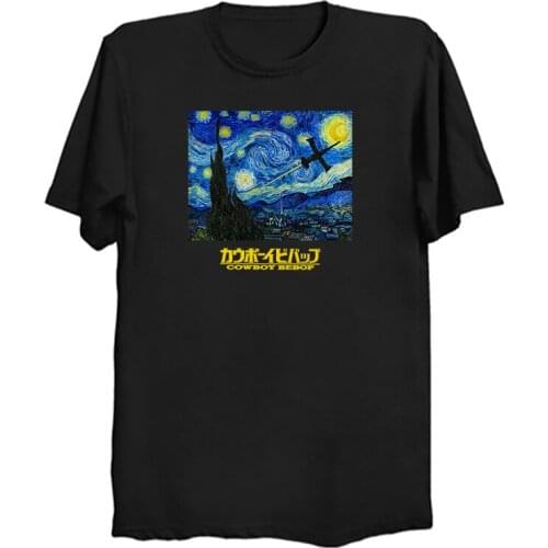 Bang Spike Spiegel Cowboy Bebop Anime Harajuku Men T Shirt Fashion Japanese Tees Design Short-Sleeved Aesthetic Japanese T-shirt