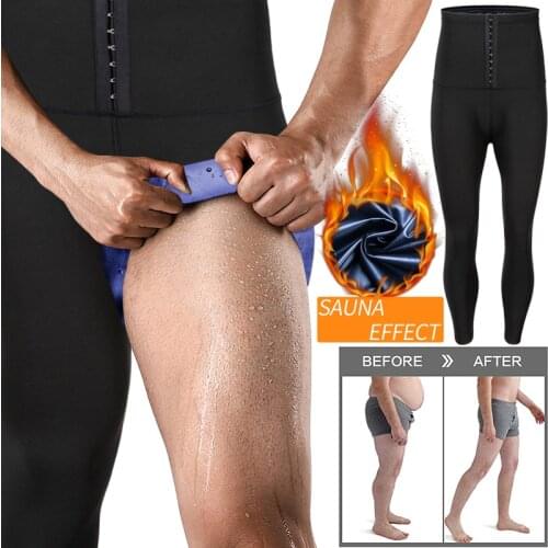 Waist Corset for Men Sauna Sweat Pants Slimming Body Shaper Waist Trainer for Weight Loss Thermo Leggings Workout Shapewear