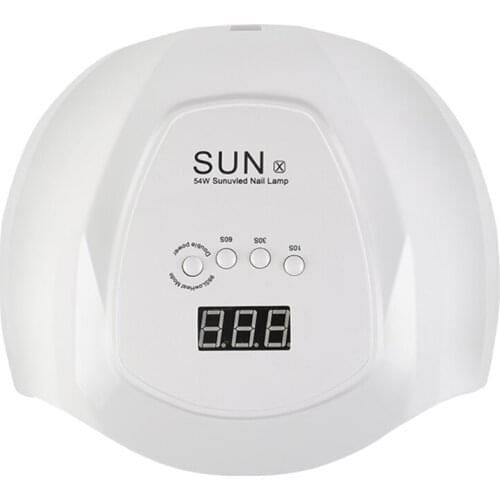 UV LED Nail Lamp 54W UV Nail Light With Timer Setting Nail Dryer Quick Dry Portable Curing light for All Gel Nail Polish 27RC