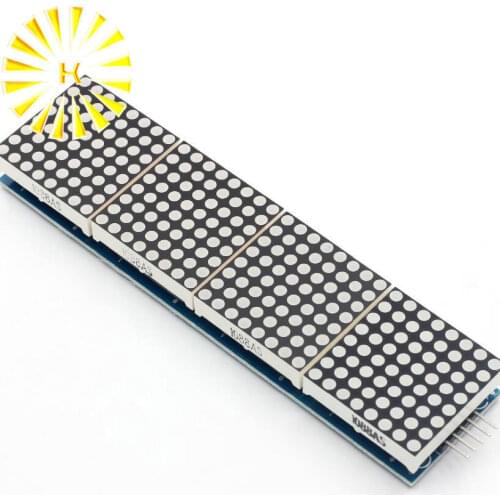 MAX7219 Dot Matrix Module Microcontroller 4 In One Display with 5P Cable