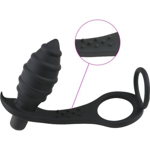 Male Prostate Massage Silicone Anal Plug Ring for Man Penis Massage Ring Stimulator Male Masturbator Sex Toys for Men S0101