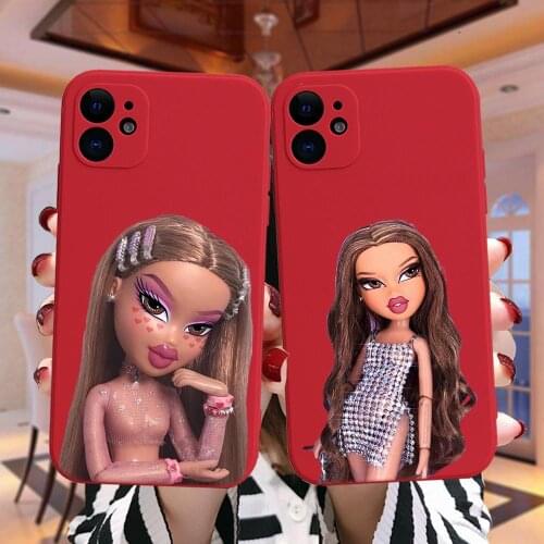 Cartoon Cute Doll Bratz Soft Silicone Cover For Coque iPhone 11 12 Pro XS MAX X XR 7 8 Plus 11Pro 12Mini Shockproof Phone Case