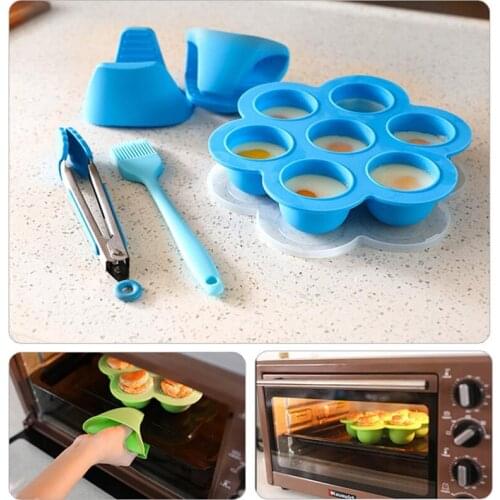 Newborn Baby 7-hole Silicone Food Supplement Box Children Food Container Fruit Breast Milk Storage Box Freezer Tray