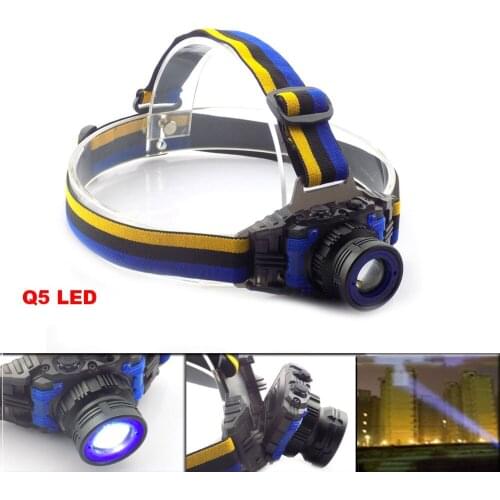 Rechargeable Built-in Battery Headlamp Frontale Head Flashlight Q5 LED Head Torch Lamp light Headlight For Fishing