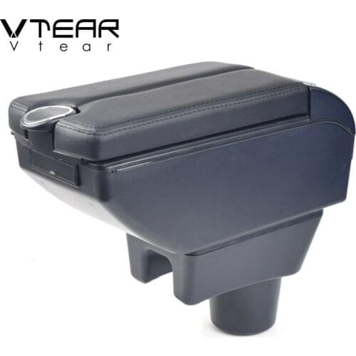 Vtear For Mitsubishi Attrage Mirage Armrest Interior Center Console Storage Box Arm Rest Car-styling Decoration Accessories Part