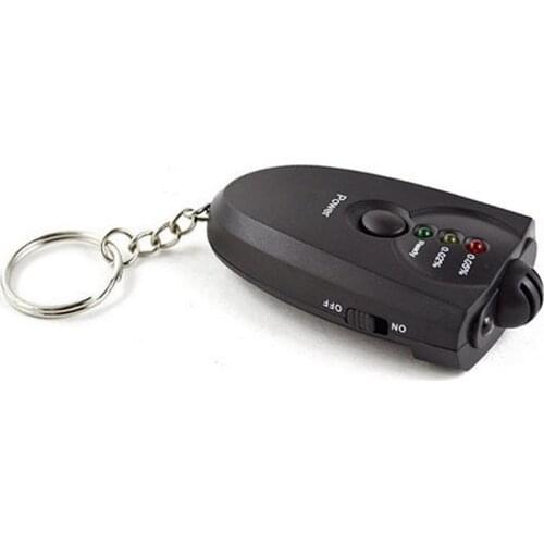 Portable Alcohol Breathalyzer Keychain LED Display Breath Alcohol Tester Professional Alcohol Detection Device