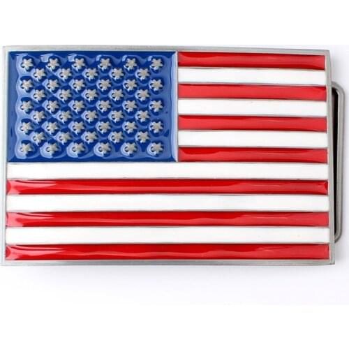 American Flag Pattern Belt Buckle Handmade homemade belt accessories waistband DIY k40