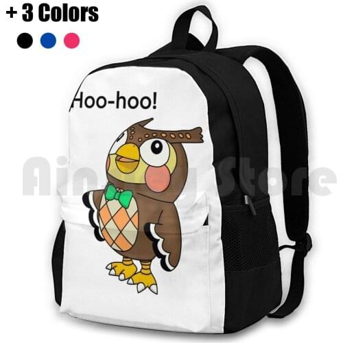 Owl Animal : New Horizons Blathers Outdoor Hiking Backpack Waterproof Camping Travel Blathers Blathers The Owl Animal Animal