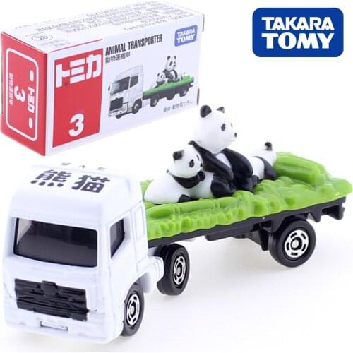 Takara Tomy Tomica No.03 Panda Animal Transport Truck Car Hot Pop Kids Toys Motor Vehicle Diecast Metal Model Collectibles