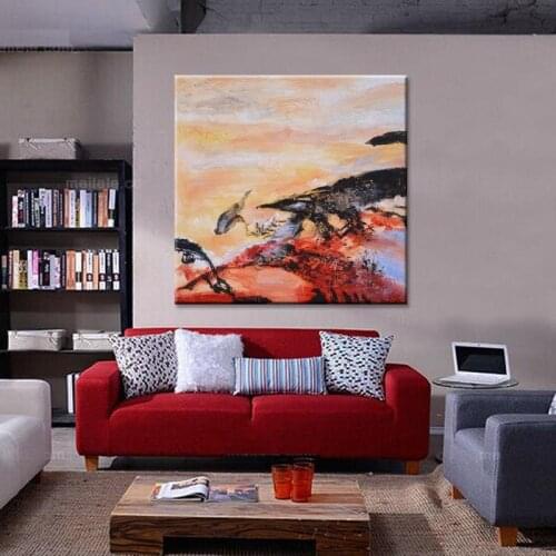 High quality pure hand-painted oil painting abstract painting decorative contemporary and contracted home sitting room office