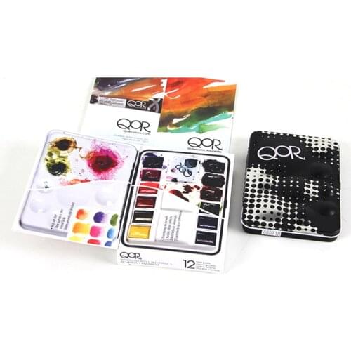 Golden Artist Colors QOR ,6/12/14 color sets,5 ml tubes,subtlety, transparency and flow of a great watercolor,Art supplies
