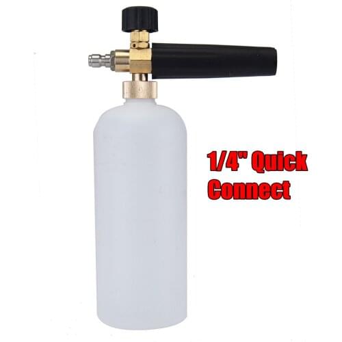 1/4" Quick Release High Pressure Foam Guns Snow Foam Lance Cannon Car Clean Washer Bottle Professional Foam Generator Car Washer