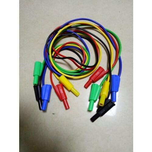 20PCS 5 color Test Cable silicone Voltage 4mm Banana plug TO 4mm Banana plug New
