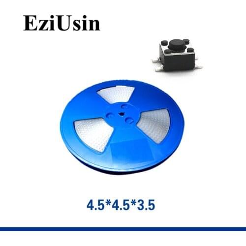 2000pcs In Tape One Reel TS-C015 Micro keyboard Switch 4.5*4.5*3.5 Tactile Tact Push Button SMT 4.5x4.5x3.5 Switches SMD