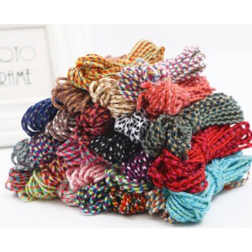 5 Meters 2mm Multicolors Polyester Braided Rope Cord Twisted Macrame String For Home Decor Gift Packing DIY Craft Accessories