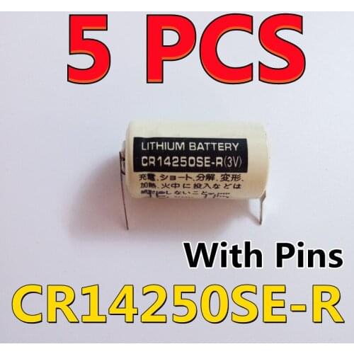 5PCS Original NEW For FDK CR14250SE-R 1/2AA For SANYO CR14250 3V 1200mAh Lithium Battery With Pins