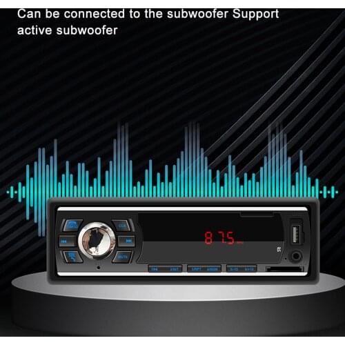 Car MP3 Player FM Radio High Performance with Remote Control Receiver Multimedia 12V