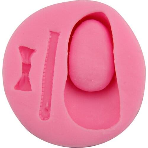 Baby girl cartoon shoes modeling turning sugar mold chocolate baking cake decoration mold gypsum dripping DIY soap mold